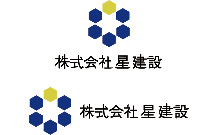 架空の建設会社のロゴ